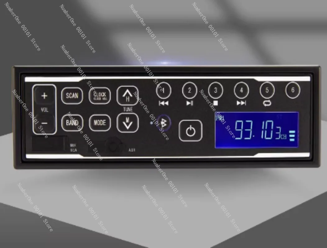 Radio para maquinaria pesada M202 12V 24V con Bluetooth, carga USB 0.5A, AUX para excavadora Hitachi Takeuchi Komatsu, radio para coche