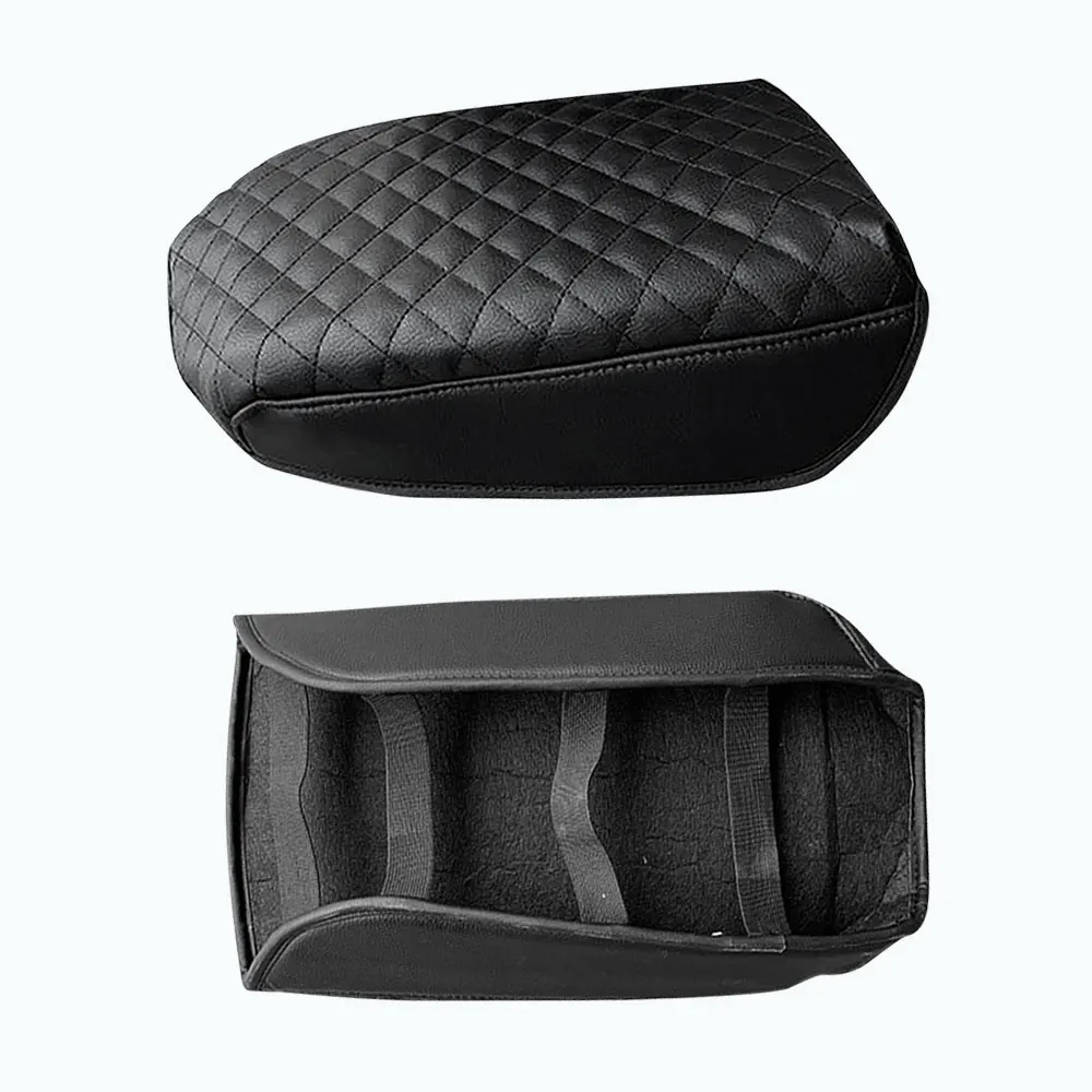 Auto Center Console Armrest Cushion Environmental Fibers Leather Cover for Ford Explorer 2011 2012 2013 2014 2015 2016 2017 2019