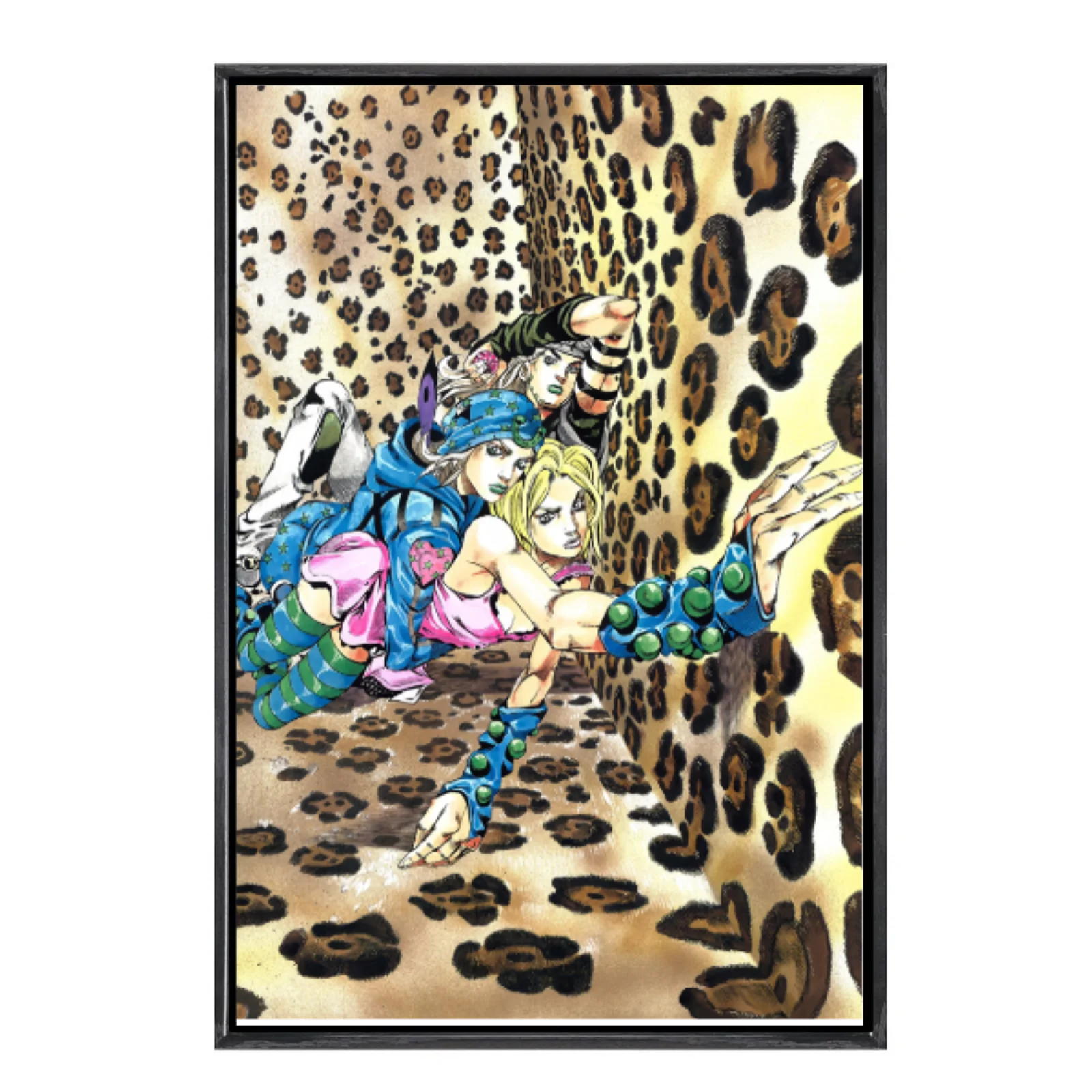 

Japanese Manga Jojo's Bizarre Adventure Multi-Size Canvas Poster Double Framed Wall Art Home Decor Home Decor