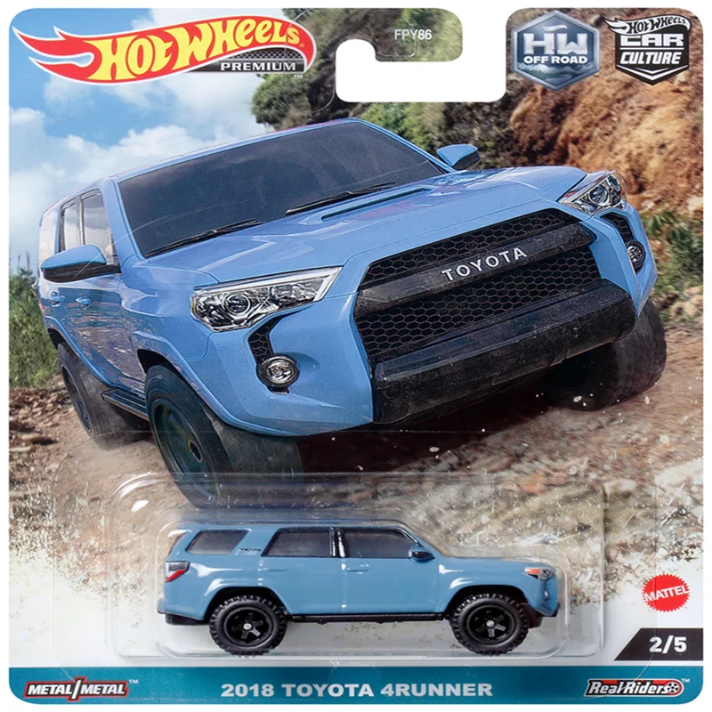 [In stock] HOT WHEELS Original CAR CULTURE Iron Bottom Rubber Tires Alloy Die-Cast-2018 TOYOTA 4RUNNER Finished Goods Model Toy