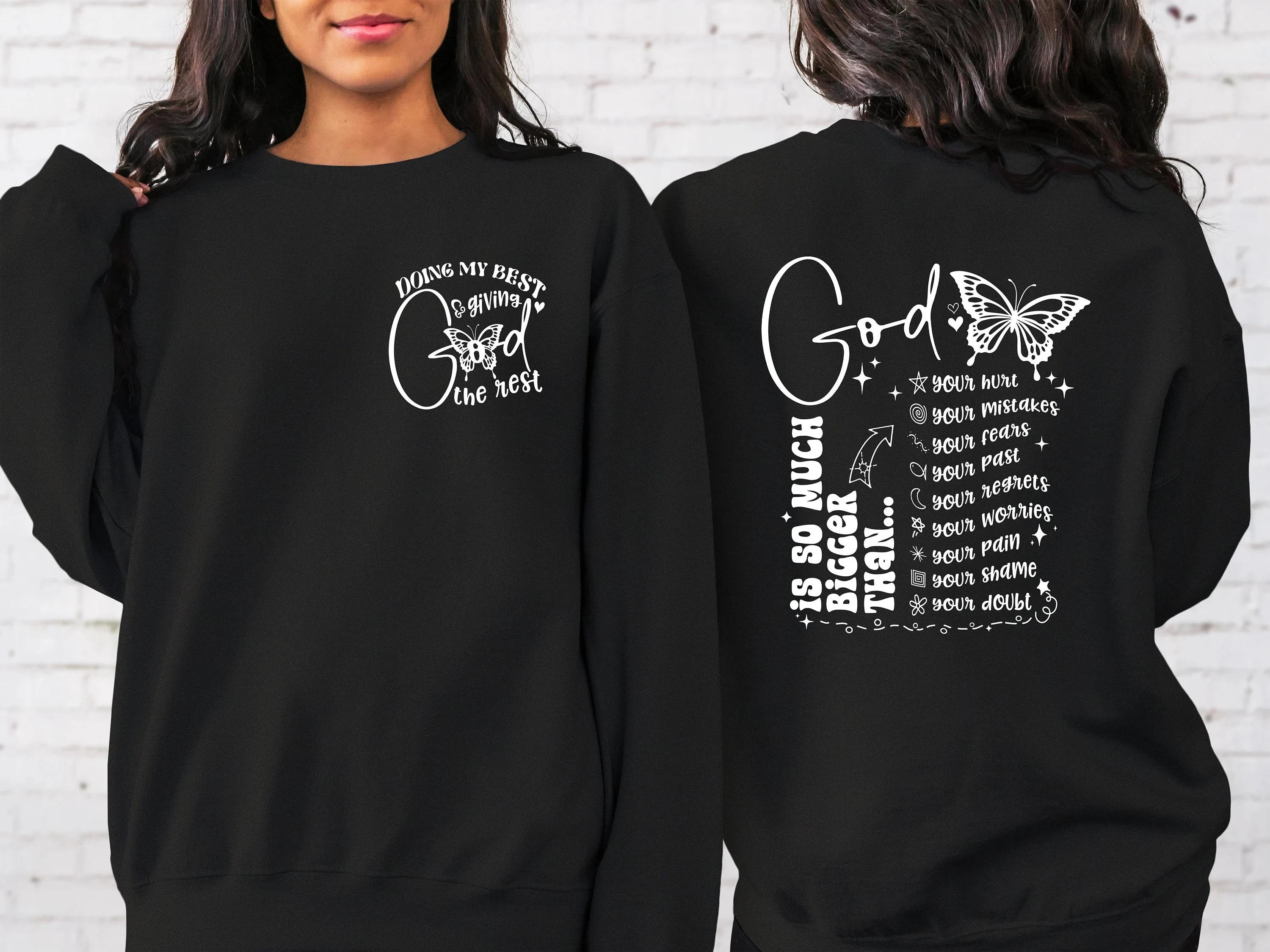 

Толстовка God Is So Much Bigger, толстовка с капюшоном, мужские и женские толстовки с круглым вырезом, топы Y2k, осенне-зимний пуловер, женская одежда