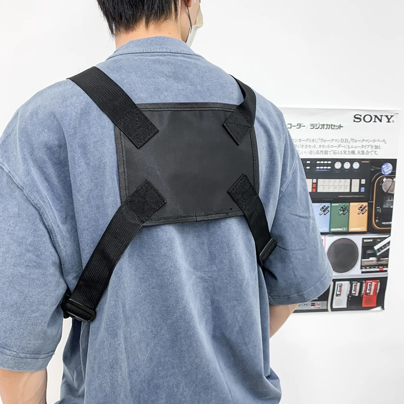 الهيب هوب الشارع الشهير الرجال حقيبة صدر للرجال 2025 الاتجاه الجديد للجنسين التكتيكية سترة ظهره متعددة الوظائف سترة جيب الرياضة السفر الصدر حزمة