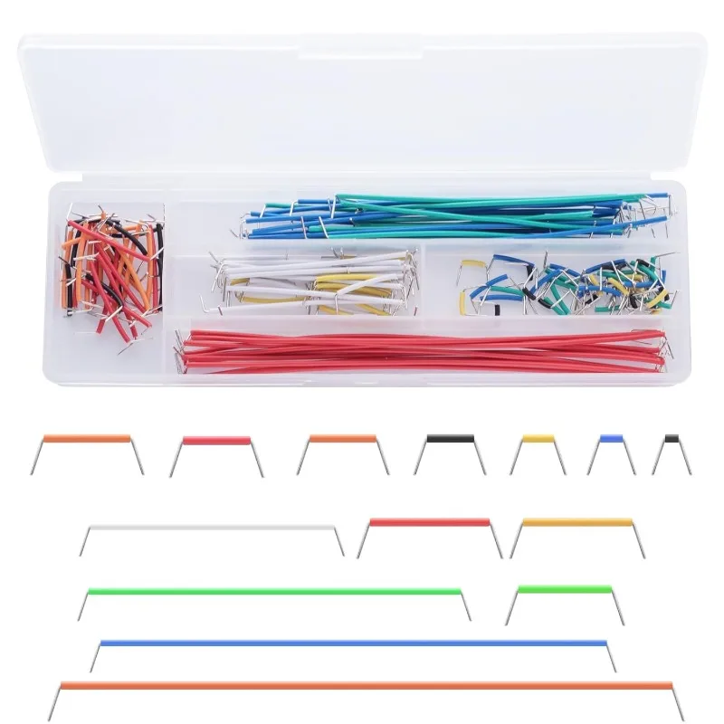 700Pcs Jumper Wire Kit BreadBoard Wires Development Board Special Wire 5Sets of 140 Pieces Per Set 14 Different Lengths 9 Colors