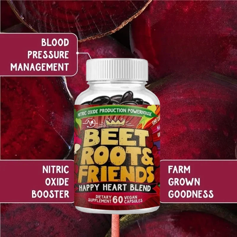 

Капсулы Beetroot содержит натуральный экстракт виноградных косточек и чистый женьшень — 60 капсул веганских капсул для общей поддержки здоровья.