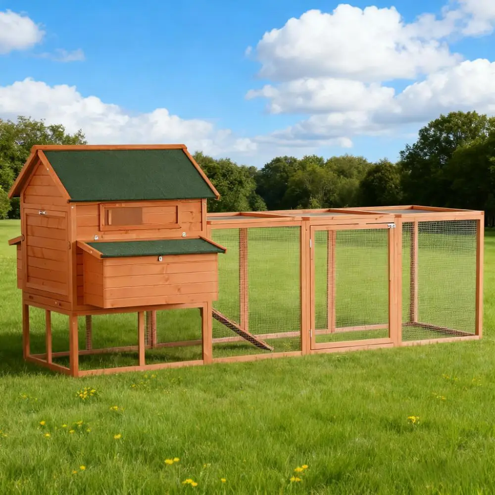 

Деревянный курятник большой вместимости, роскошный вольер для кроликов, запираемая клетка для домашней птицы