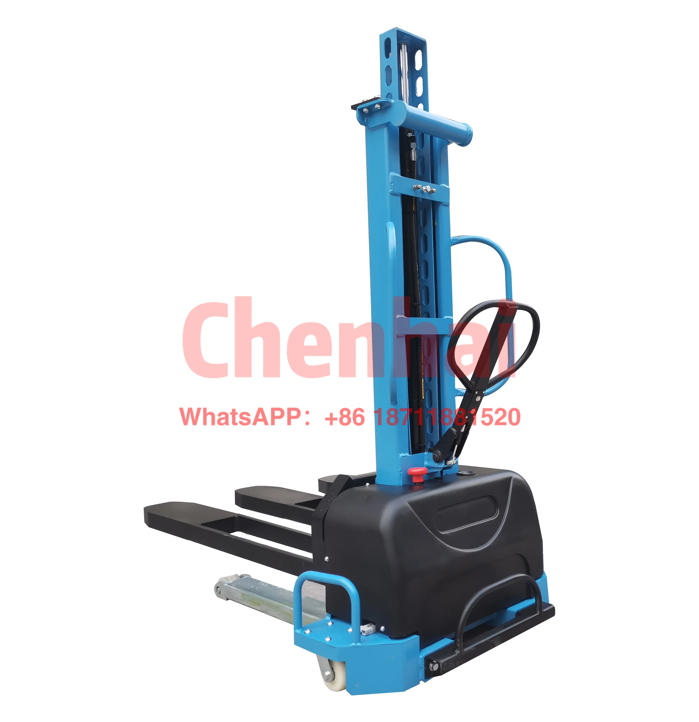 

500kg 700kg 1000kg self lifting stacker self loading forklift semi electric self lifter semi electric portable lifting forklift