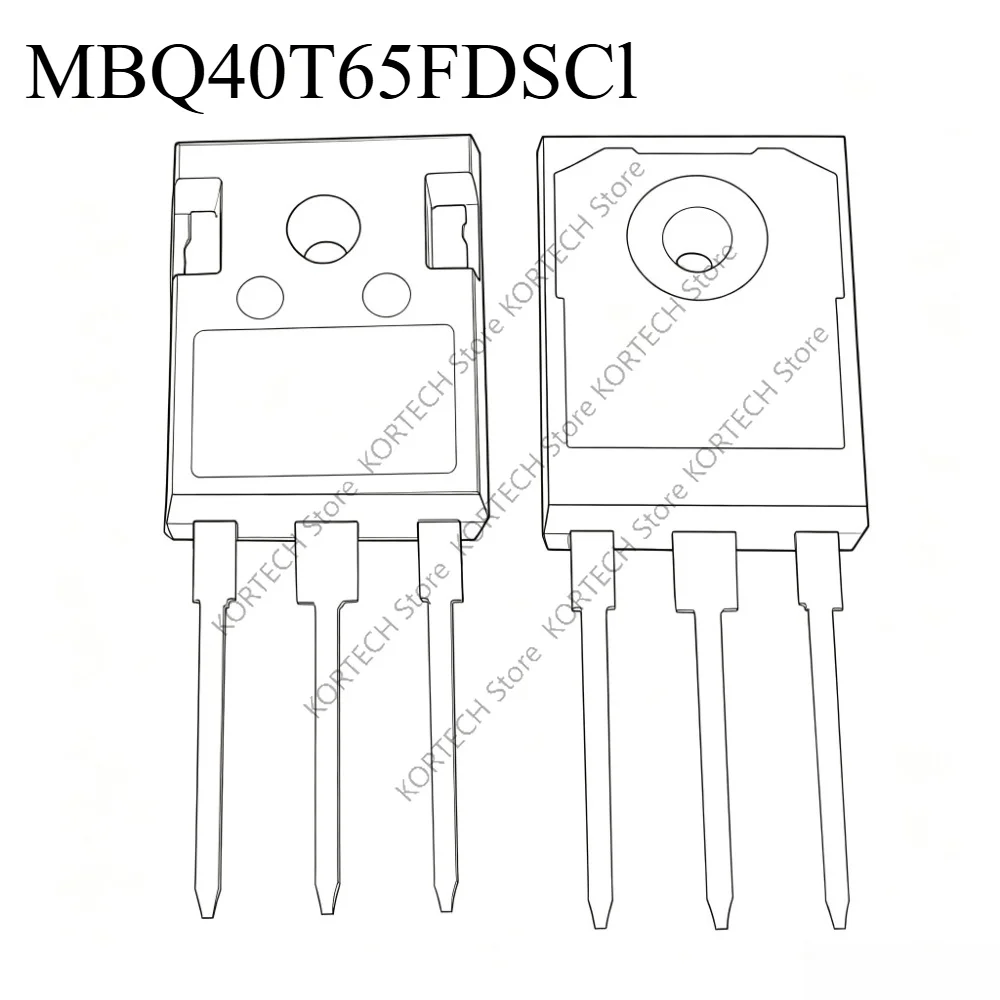 10PCS Origina MBQ40T65FDSCl 40T65FDSC New Version MBQ40T65QES Instead MBQ40T65FESC IGBT Tube 40A 6500V