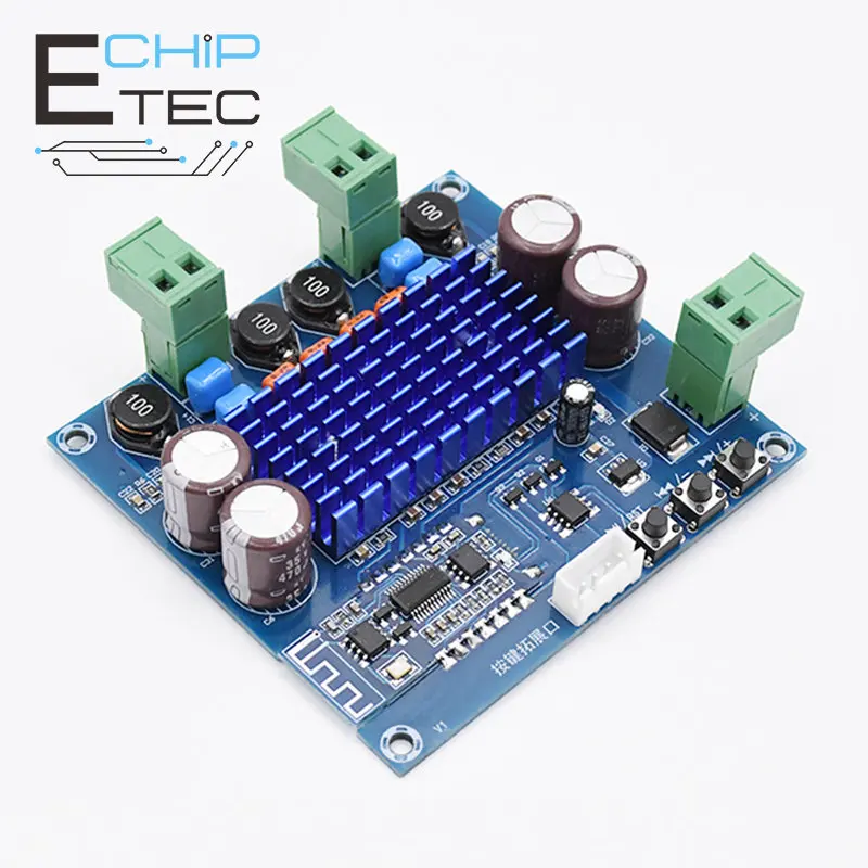 

Fee Shipping XH-A308 High-power TPA3116D2 Bluetooth Power Amplifier Board Dual-channel 2x50W Audio Amplifier Module