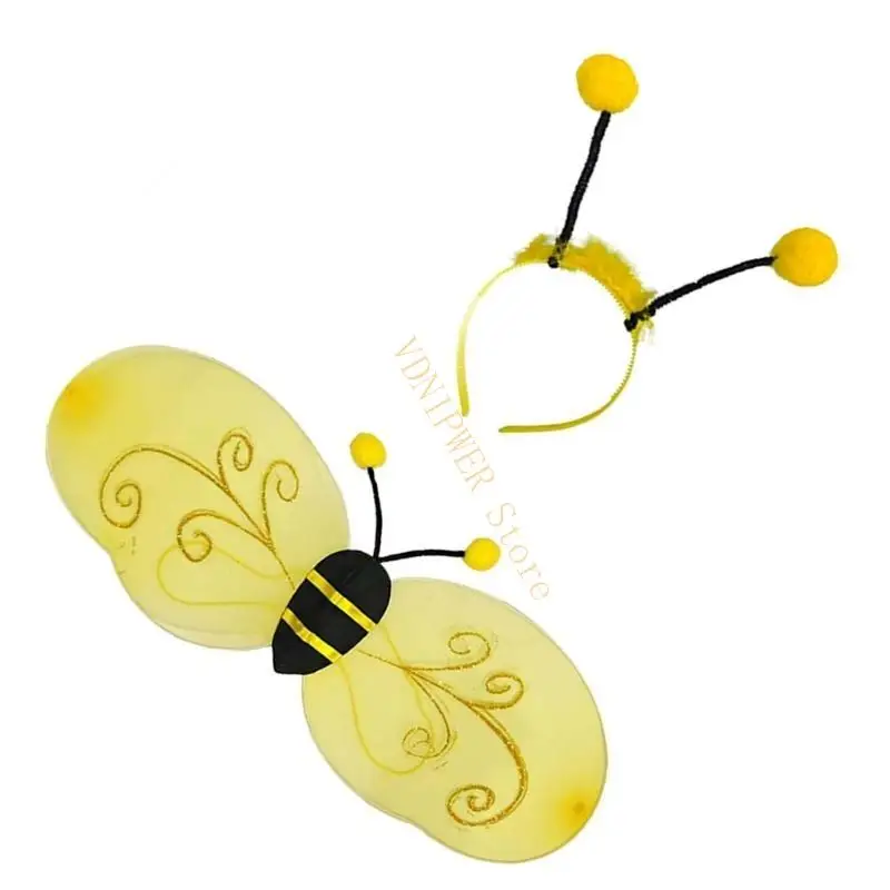 Animal Wing kostuum dier cosplay accessoires Animal Wing Headband Wand voor Kid D08E