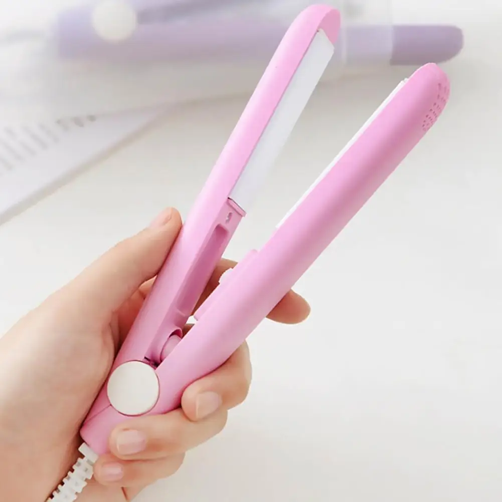 Hair Straightener for Hair Mini Flat Iron Styling Tools & Appliances Brush Beard Salon Hair Curler Professional Hot Comb