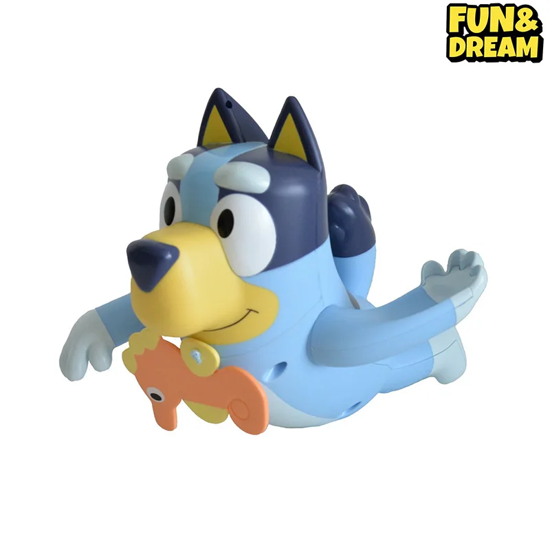 Bluey Family Bathed In The Water And Swam With Toys To Soothe Young Children Bluey Bathroom Toys Children\'S Bath Soothing Toys