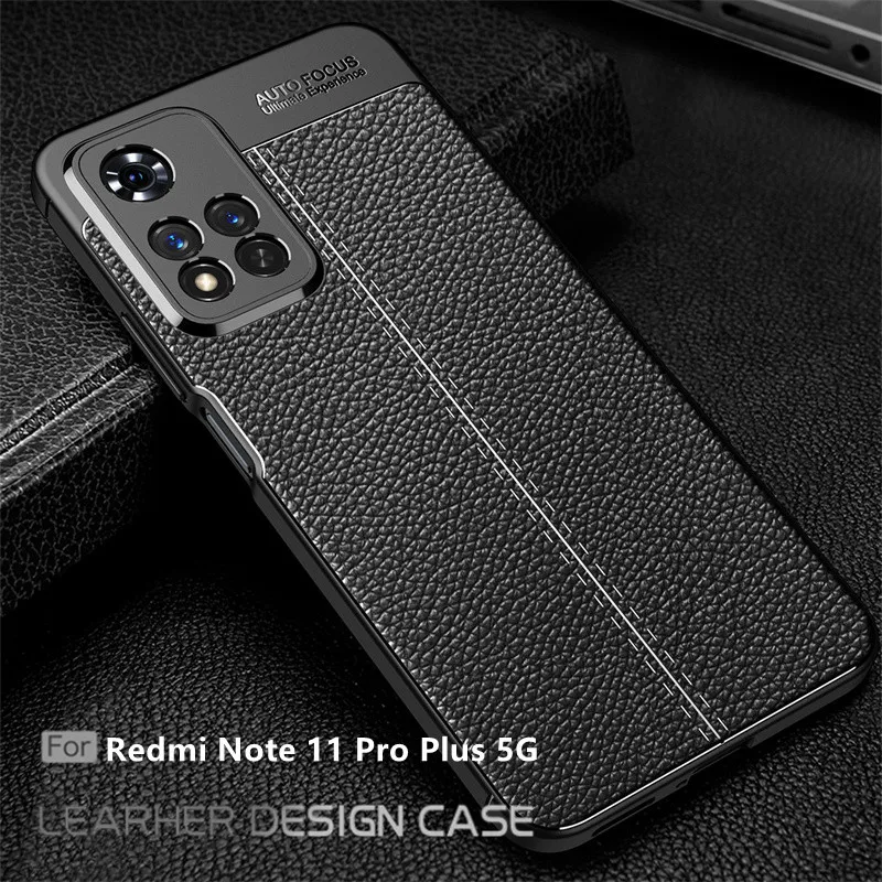 For Xiaomi Redmi Note 11 Pro Plus 5G Case Cover Redmi Note 11 Pro Plus 5G Capas TPU Soft Leather Fundas Redmi Note 11 Pro Plus