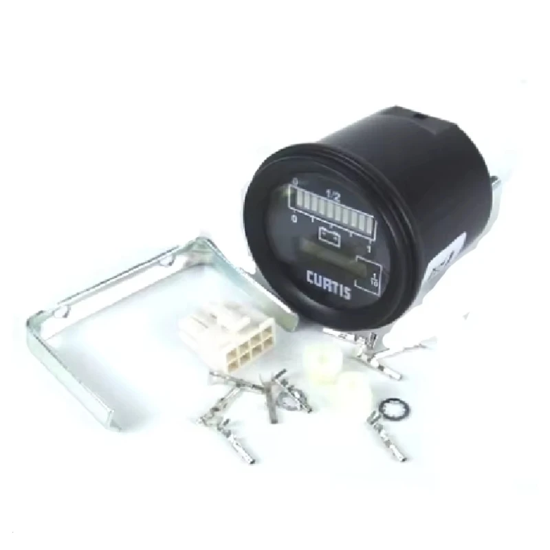 

Replace Curtis 803 Meter, 12V/24V Digital Battery Percentage Gauge Round Discharge Hour Meter for EZGO Club Car