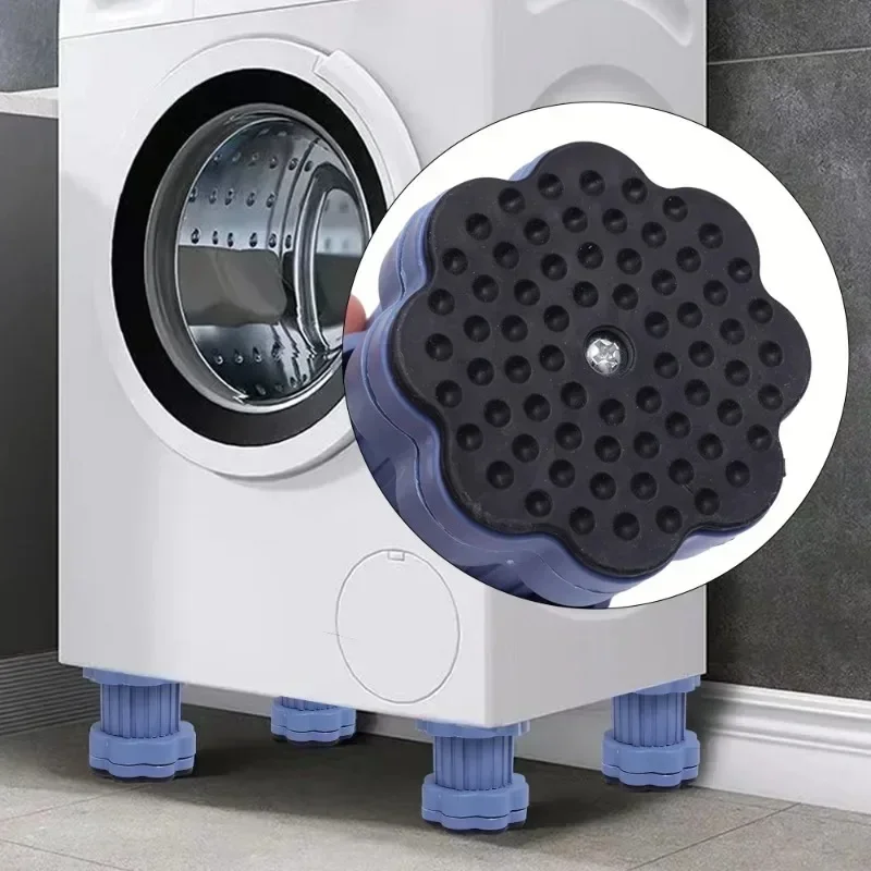 Universal Adjustable Height Washing Machine Foot Pads Anti Vibration Refrigerator Base Fixed Non-Slip Pad Support Stands