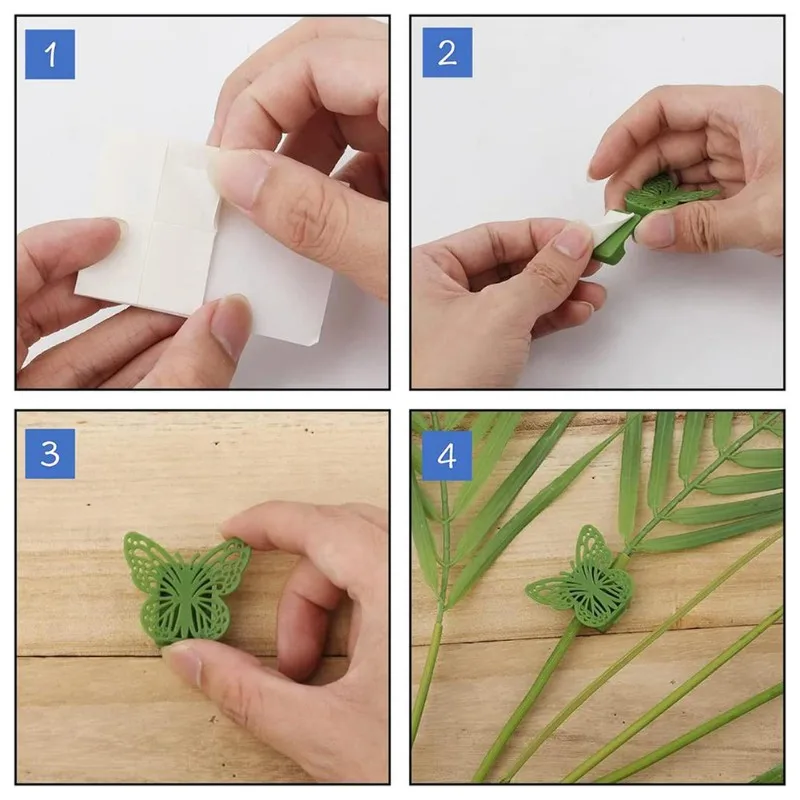 N04R Plant Wall Fixtures Clips(100Pcs)- For Climbing Plants,For Indoor Outdoor Garden Decorations