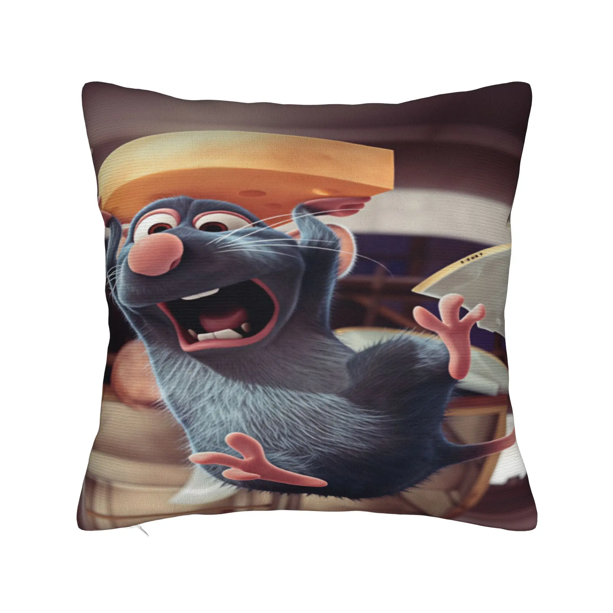 Ratatouille Pillow Case Anyone Can Cook  Kawaii Pillow Cover Custom Pillowcases For Office Car Home Decor