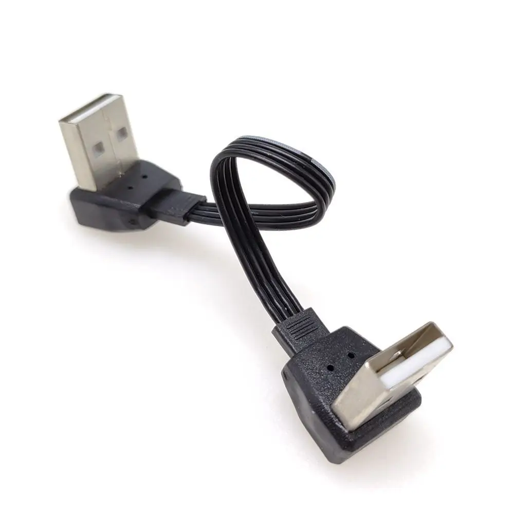 Double headed USB data cable, male to male elbow, 90 degree heat sink cable connection cable, set-top box, tablet brush machine