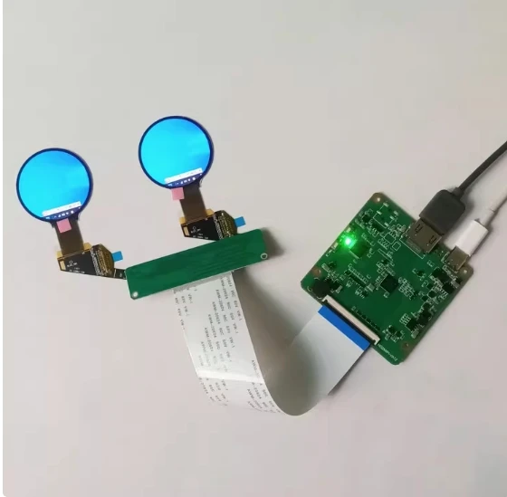 

1.39-inch AMOLED screen 24P circular display HDMI to MIPI driver board H139BLN01.0