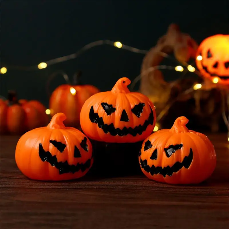 10/5/3/1PCS Halloween Pumpkin LED Night Light Haunted House Horror Props Halloween Party Home Indoor Decoration Supplies Kids Fa