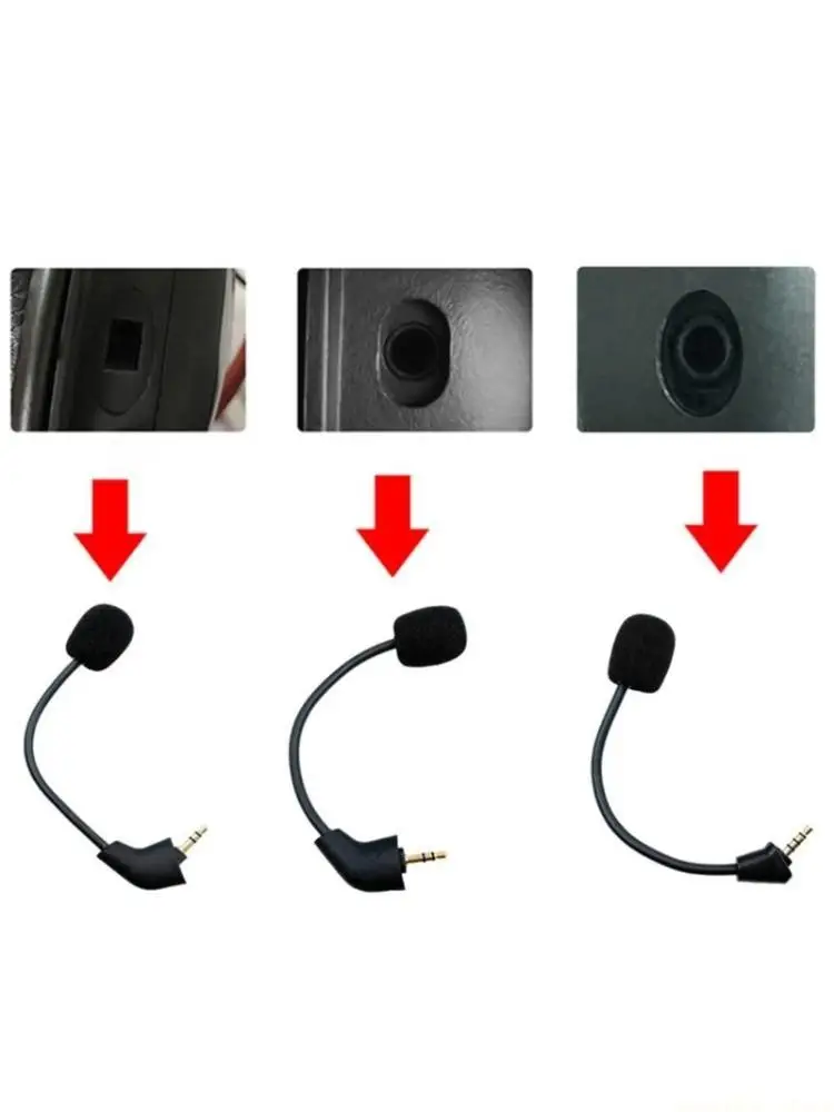 F62C 3.5mm Gaming Headset Microphone Boom Headset Mic For Hyper X Cloud II Wireless