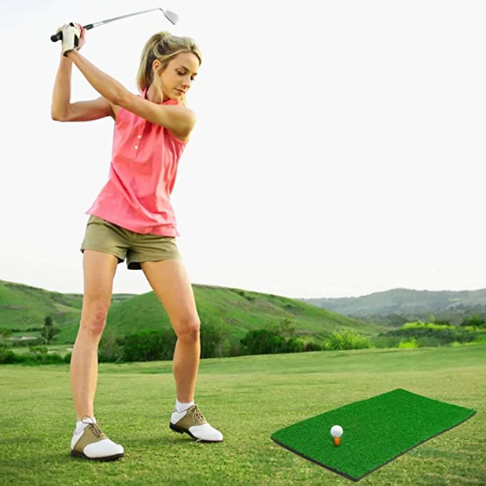 Golf Hitting Mats Outdoor and Indoor Premium Golf Impact Mats Analysis of Swing Path and Correct Hitting Form Golf Practice Mats