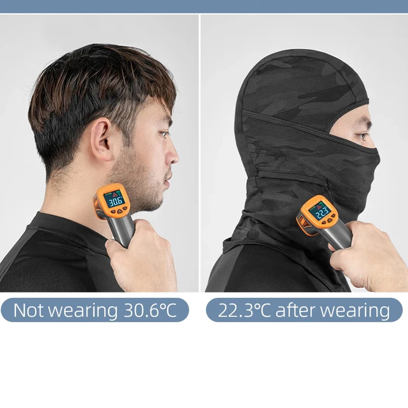 Sun protection headgear, full-face motorcycle and bicycle riding UV mask, scarf, ice silk, spring and summer  men women