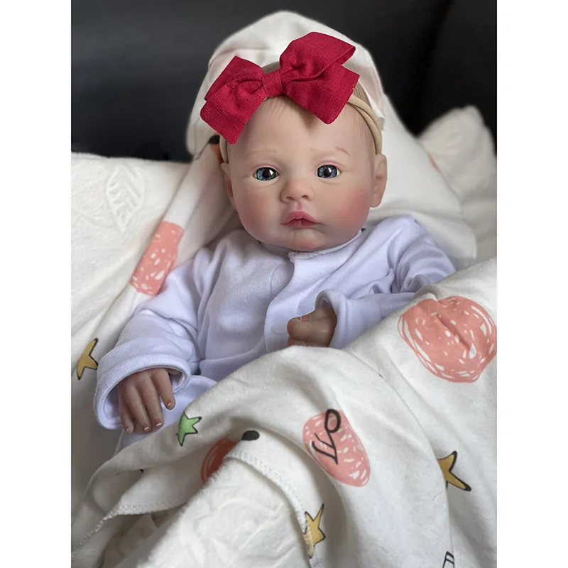 48cm Reborn Baby Dolls Meadow Soft Body 3D Skin with Visbile Veins Collectible Art Doll Bebe Reborn Toy Gift