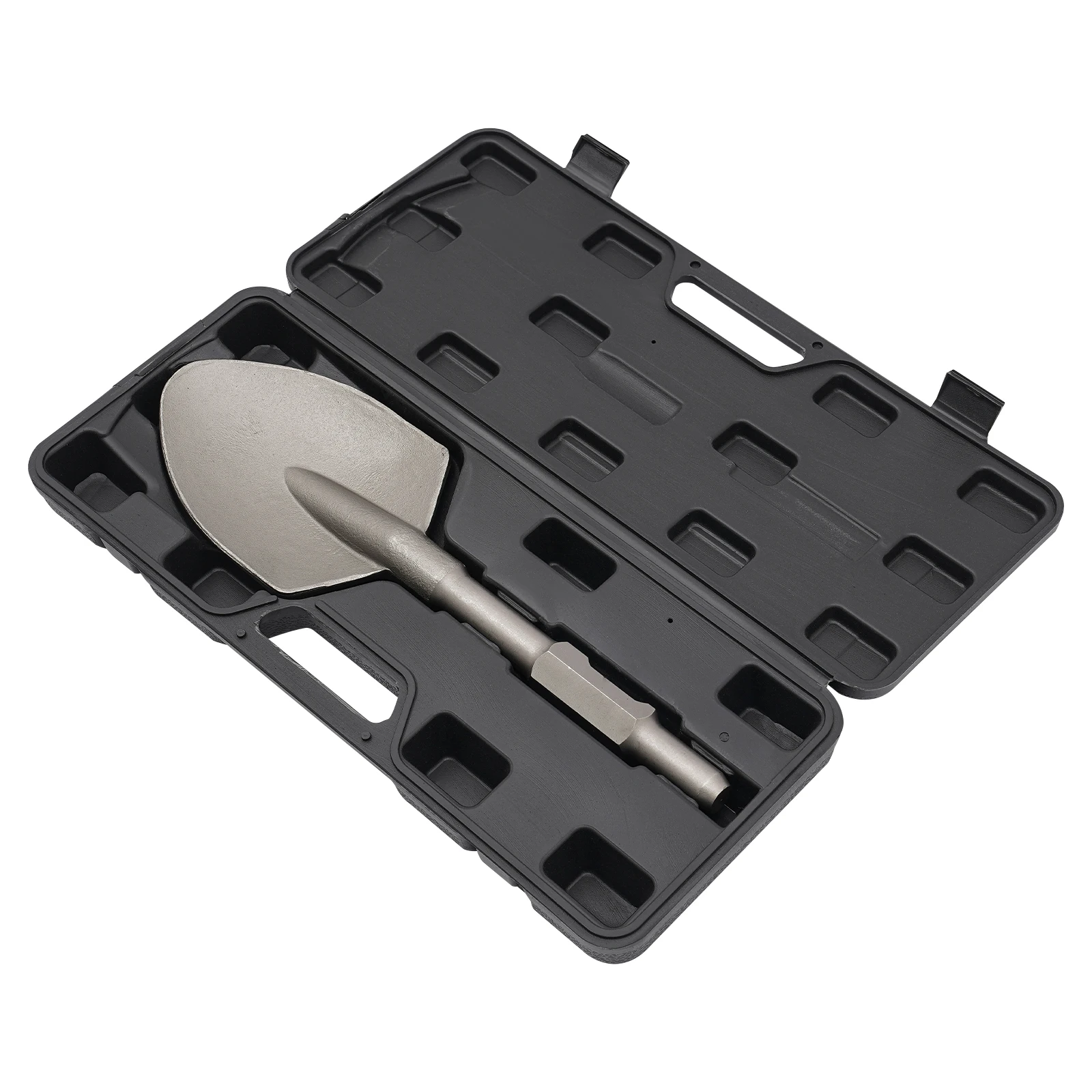 전동 철거 해머용 클레이 스페이드 치즐 17.3인치 폭 트렌칭 삽 (콘크리트, 벽돌, 토양용, 65mm 홈, 65A 브레이커 호환)