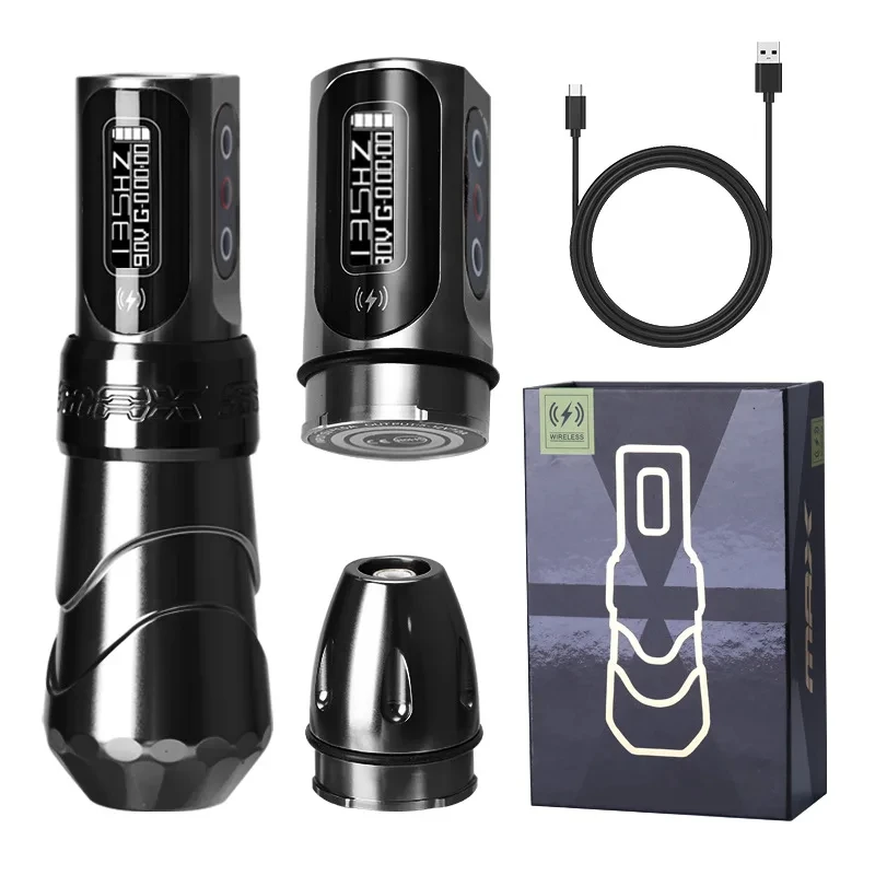 Yilong Max Tattoo Machine Cartridge Pen 2400Mah Batterijen Coreless Motor Lithium Batterij Pen Machine Voor Tattoo Artiesten Body Kit