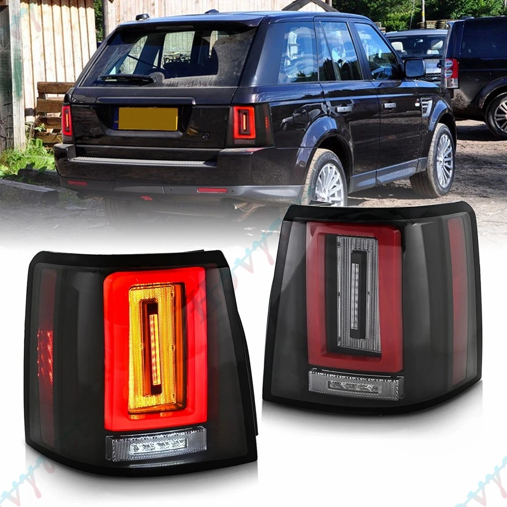 

Pair LED Taillights For Land Rover Range Rover Sport L320 2005 2006 - 2010-2013 Taillamp Rear Lamp Brake Fog Turn Signal Light