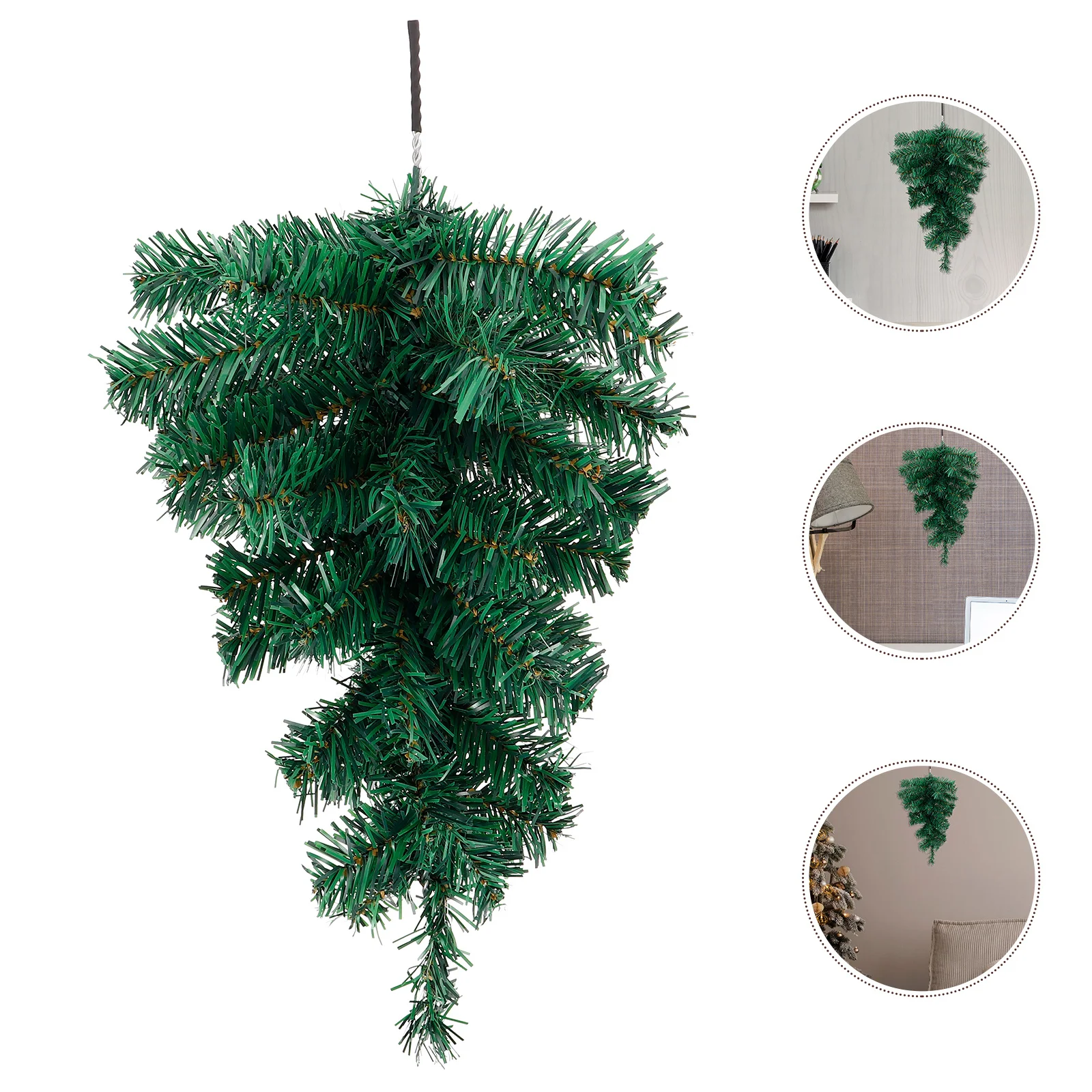 

Christmas Swag Ornament Xmas Tree Decorative Props Pendant Front Door Stair Rail Decoration Christmas Wreath Xmas Tree Wreath