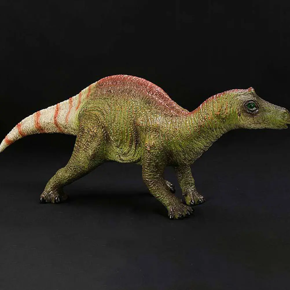 Small Vinyl Dinosaur Statue Outdoor Garden Ornament Lifelike Vivid Standing Decor for Party Bedroom Living Room Desktop Table