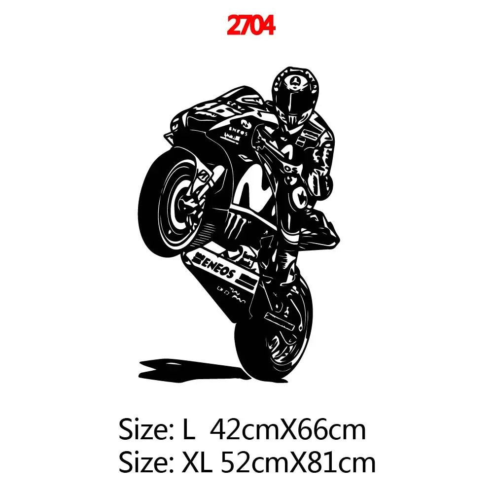 Motorcycle Self Adhesive Vinyl Waterproof Wall Art Decal Living Room Bedroom Background Wall Art Decal Drop Shipping