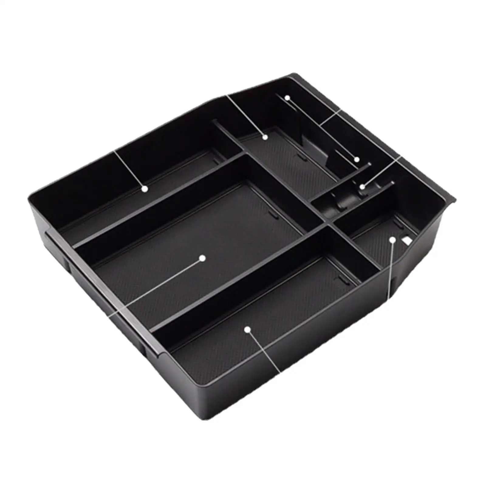 Car Armrest Storage Box Insert Organizer Tray for Ford F150 2015 2016 2017 2018 2019 2020 2021 Interior