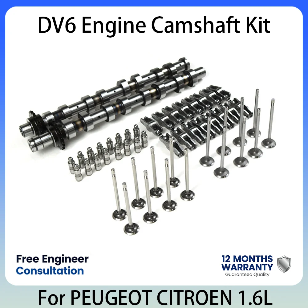 Kit de árbol de levas de admisión y escape para Peugeot 207 208 308 408 508 2008 3008 C4 Citroën DV6 1.6L 1.6 L T L4 HDi Diésel 0801.AH