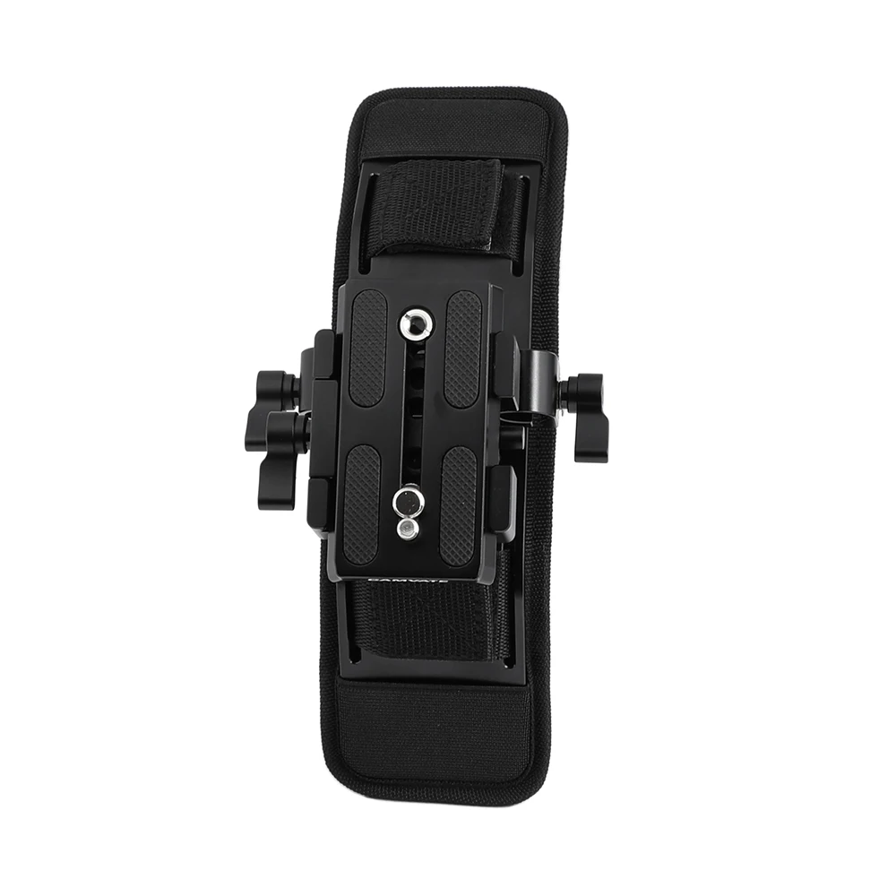 Soporte de hombro HDRIG Pro con montaje de placa de liberación rápida Manfrotto y bloque de rieles ajustable de 15mm