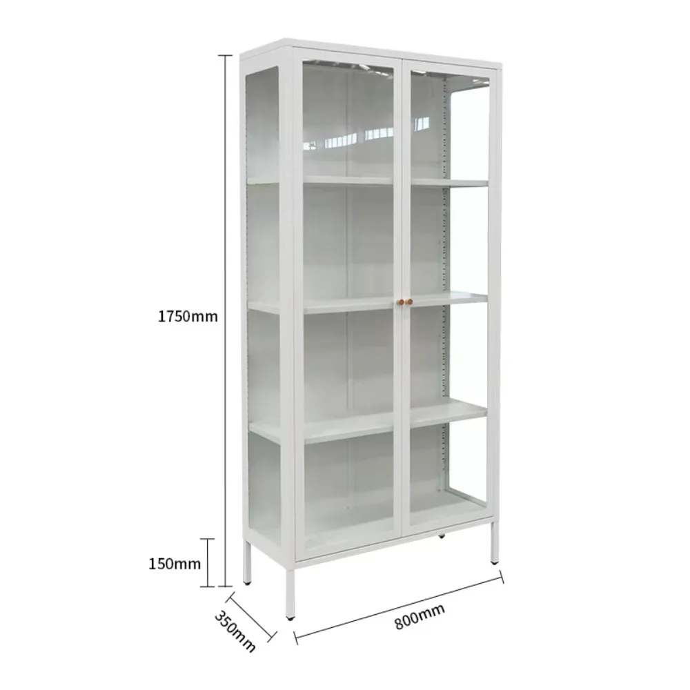 bar Dining Tall Buffet China showcase Display Storage Home Furniture Modern New Design Glass Cabinet for Living Room view 6