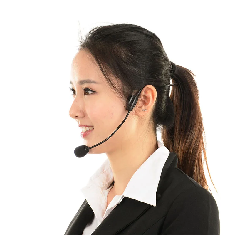 전문가용 3.5MM 유선 마이크 헤드셋 스튜디오 스피커 음성 증폭기