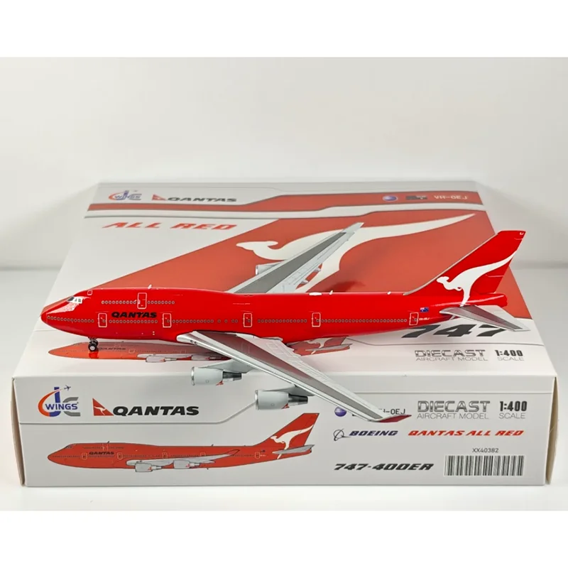 

JC Wings 1/400 Scale Qantas B747-400 VH-OEJ Alloy Aircraft Model Collection Decoration Item