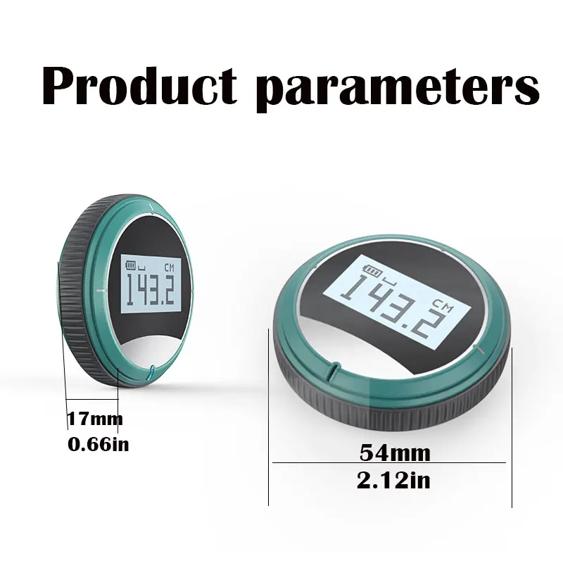 324 Ft Electronic Digital Tape Measure with LCD Display Digital Ruler Small Smart Long Distance Rolling Measuring Tool