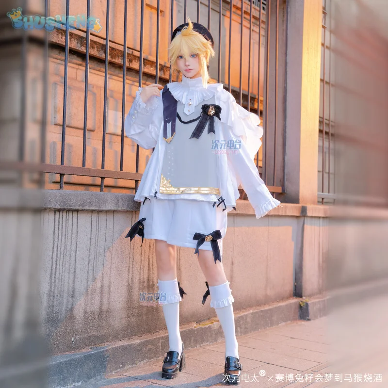 

Аниме Len Rin, карнавальный костюм 2025, шляпа Симфонии Rella, рубашка, короткие носки, аксессуары, Хэллоуин, Рождество, мужская и женская новая форма