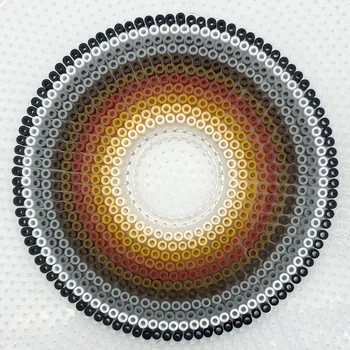 1000 Stück/Beutel 2,6mm Mini Perlen schwarz grau Farben Pixel Kunst Sicherungs perlen für Kinder Geschenk Hama Perlen DIY Puzzles Eisen perlen