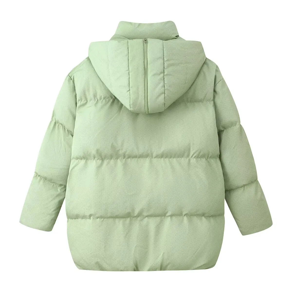 DiYiG WOMAN 2025 winter new fashion multi-color hooded long sleeve cotton-padded jacket all-match zipper coat Outerwear Mujer