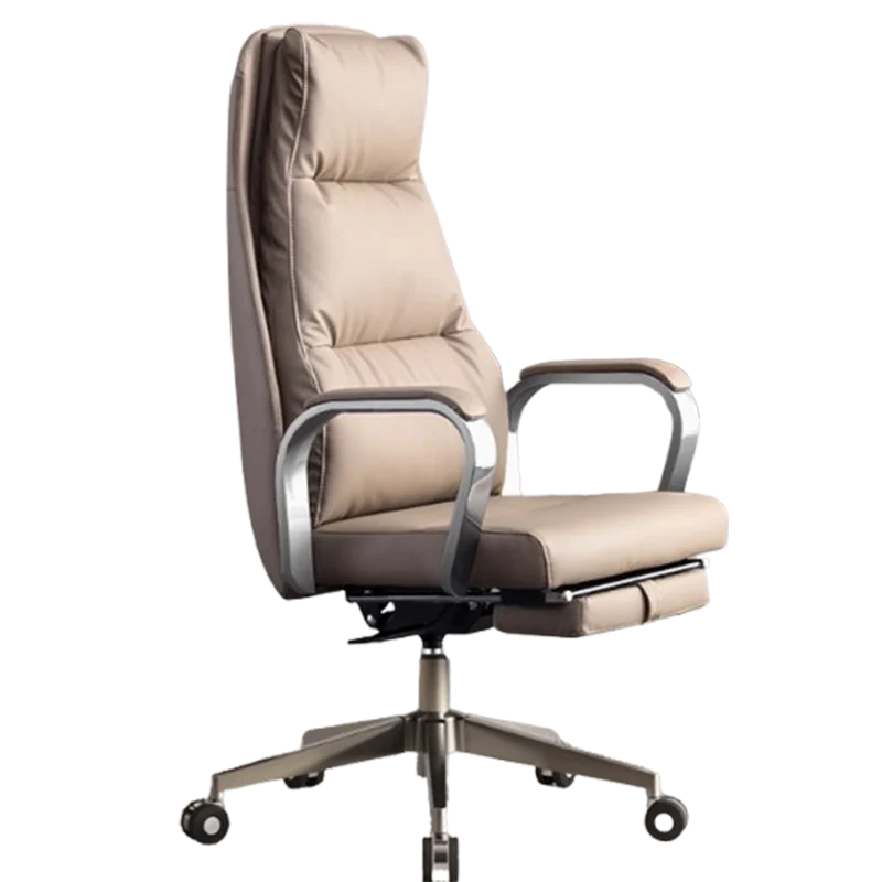 Cadeira de escritório giratória normal confortável, encosto simples, poltrona giratória, design ergonômico, móveis
