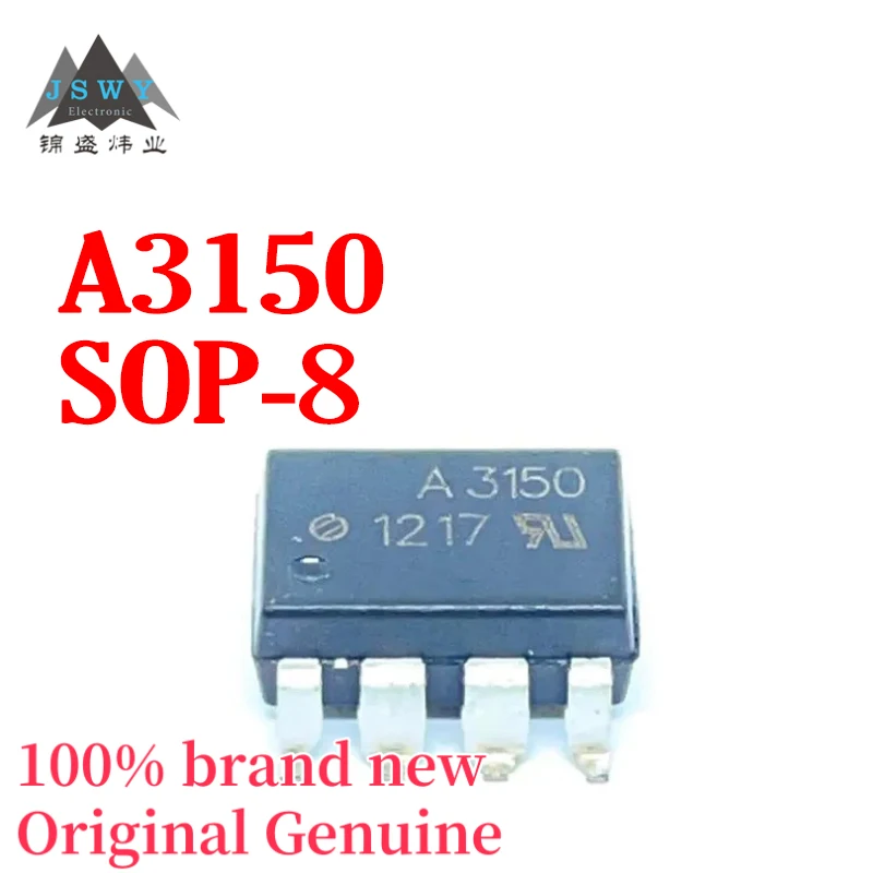 

(10/50) A3150 SOP-8 Imported Optocoupler Driver Coupler, Brand New Original, Free Shipping