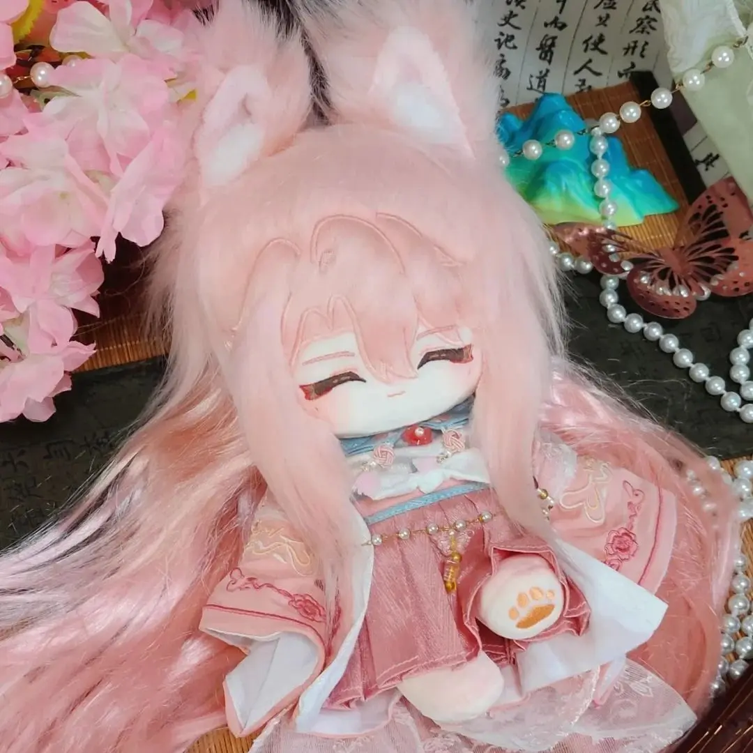

Game Honkai: Star Rail Jiao Qiu 20cm Monster Ear Tail Plush Cotton Doll Body Dress Up Stuffed Toys Anime Dolls Gift