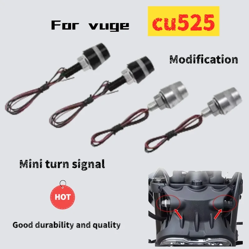 

For VOGE CU525 Retro Mini LED Turn Signal Light Add Front Turn Signal Light External Turn Signal Light Accessories