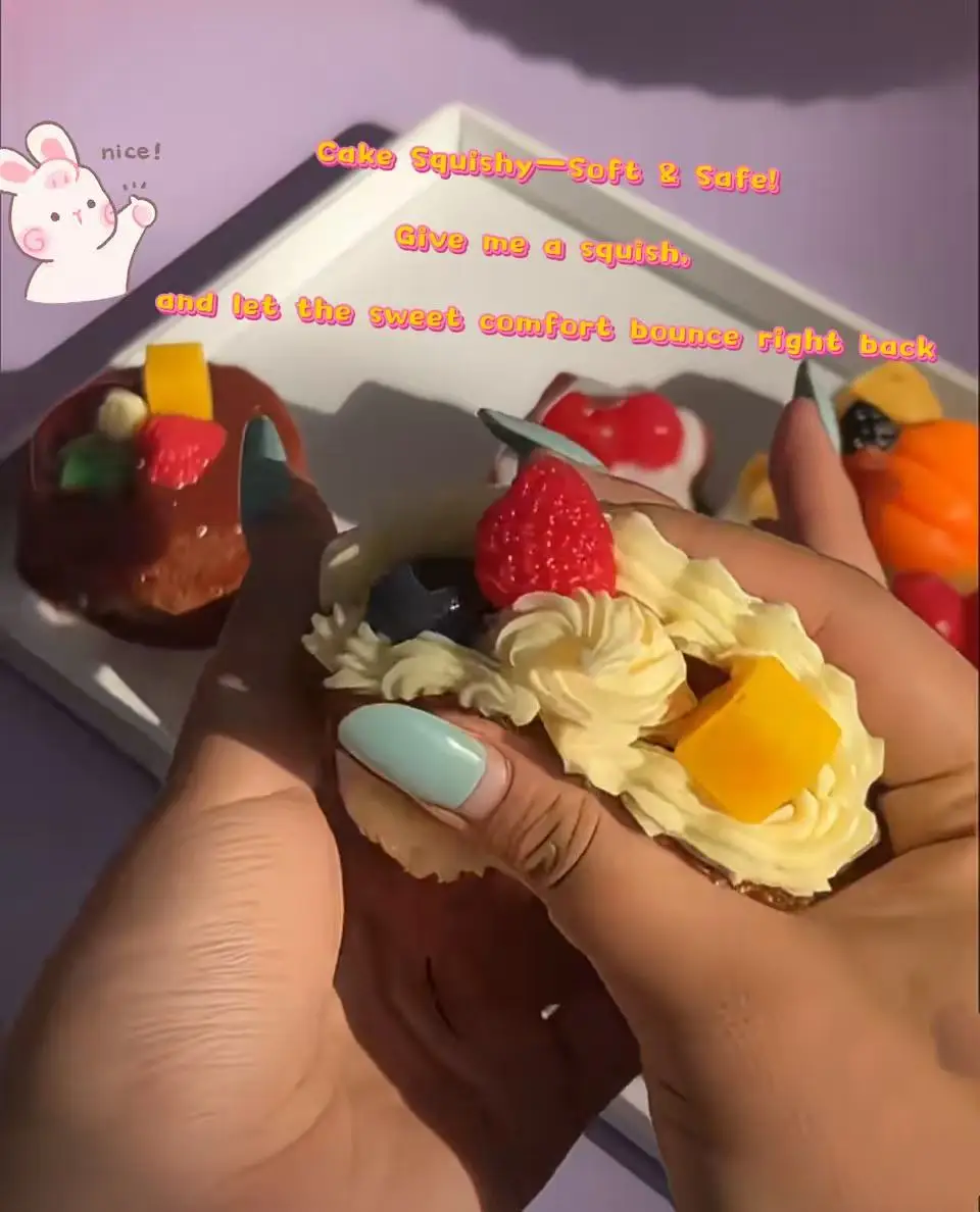 Jouet à presser pour gâteau, petit gâteau, boule anti-Stress, simulation douce, jouet de gâteau d'anniversaire, activités sensorielles à montée lente pour anniversaire Holida