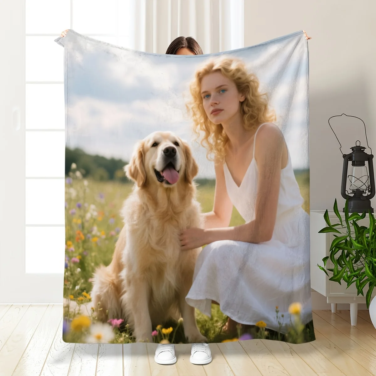 

1PC Custom Personalized Blanket Personal Photo Flannel Bed Blanket Birthday Wedding Couple Valentine's Day Holiday Gift Blanket