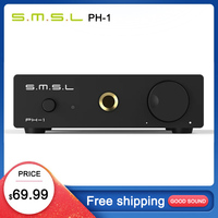 SMSL PH-1 amplifier High fidelity MM phono AMP Gold gain 46dB ultra-low distortion Integrated headphone amplifier function